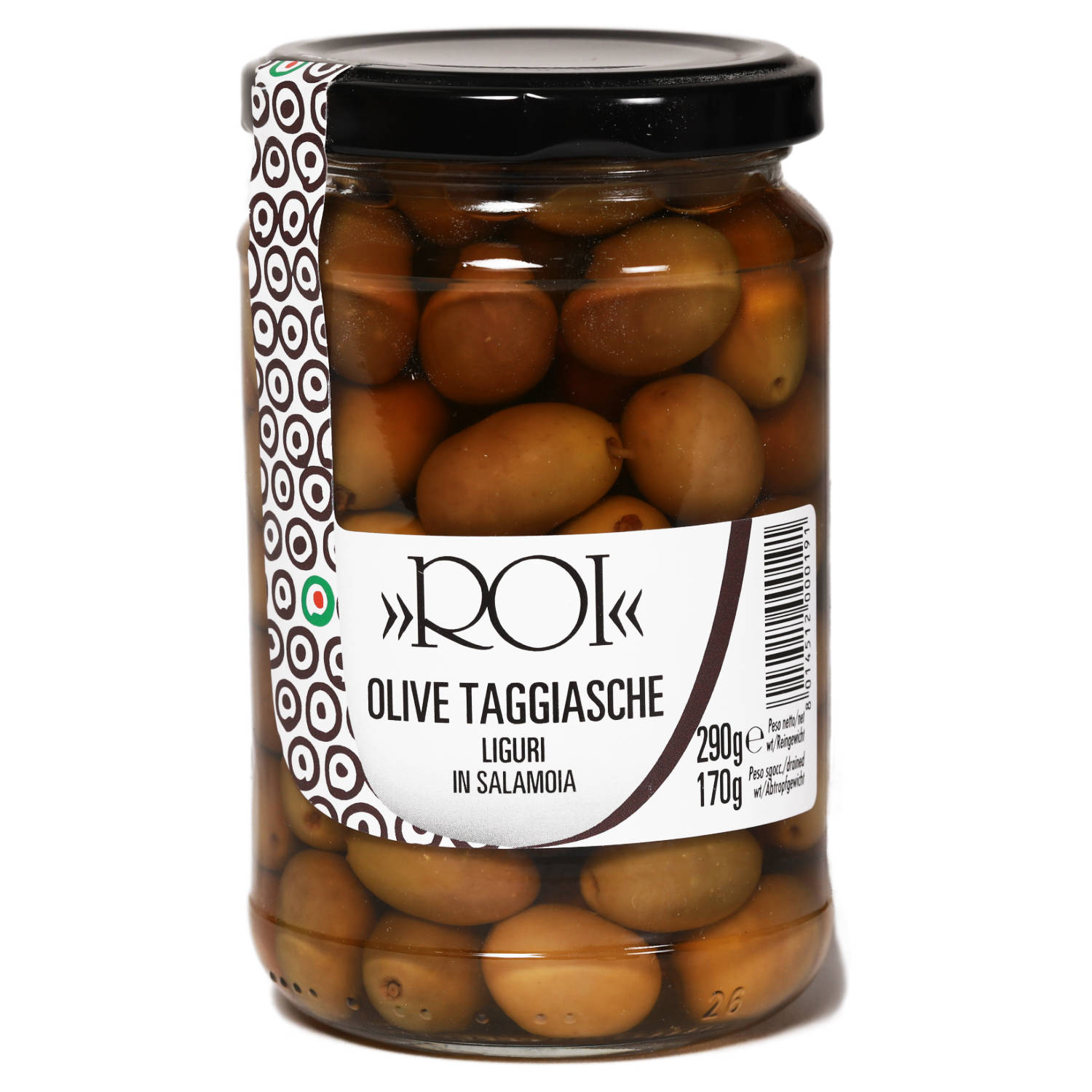 Schwarze Taggiasca Oliven