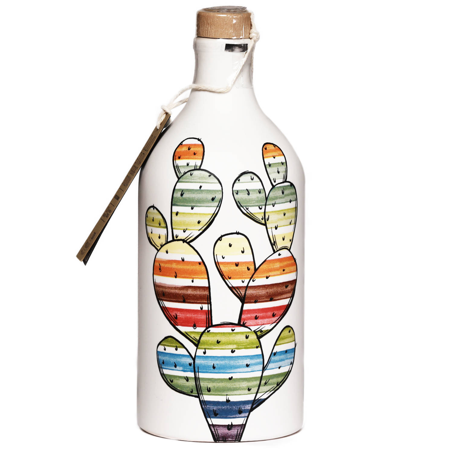 Extra Natives Olivenöl Keramikflasche POP ART “Fico D’India”