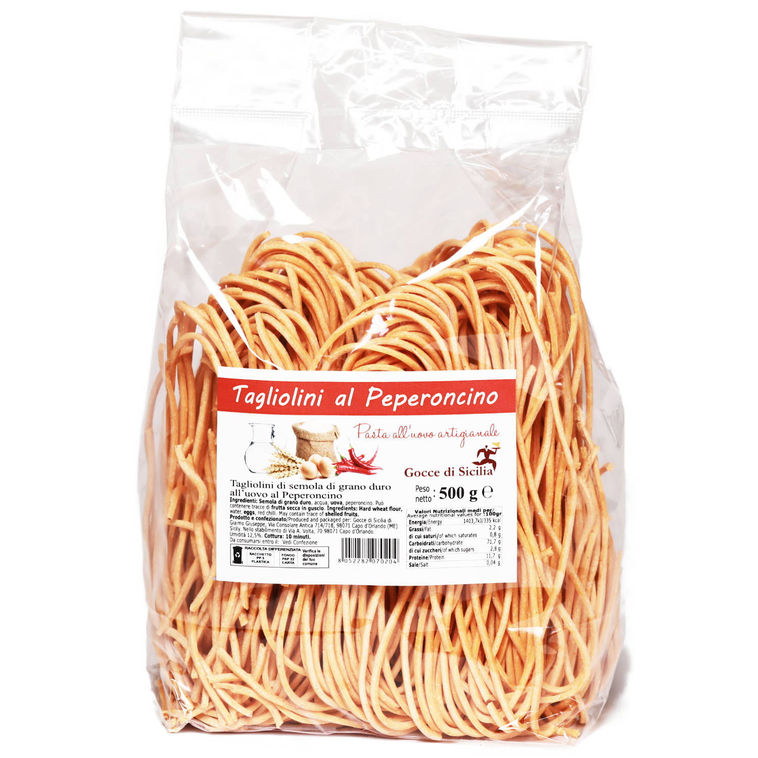 Tagliolini mit scharfer Chilischote