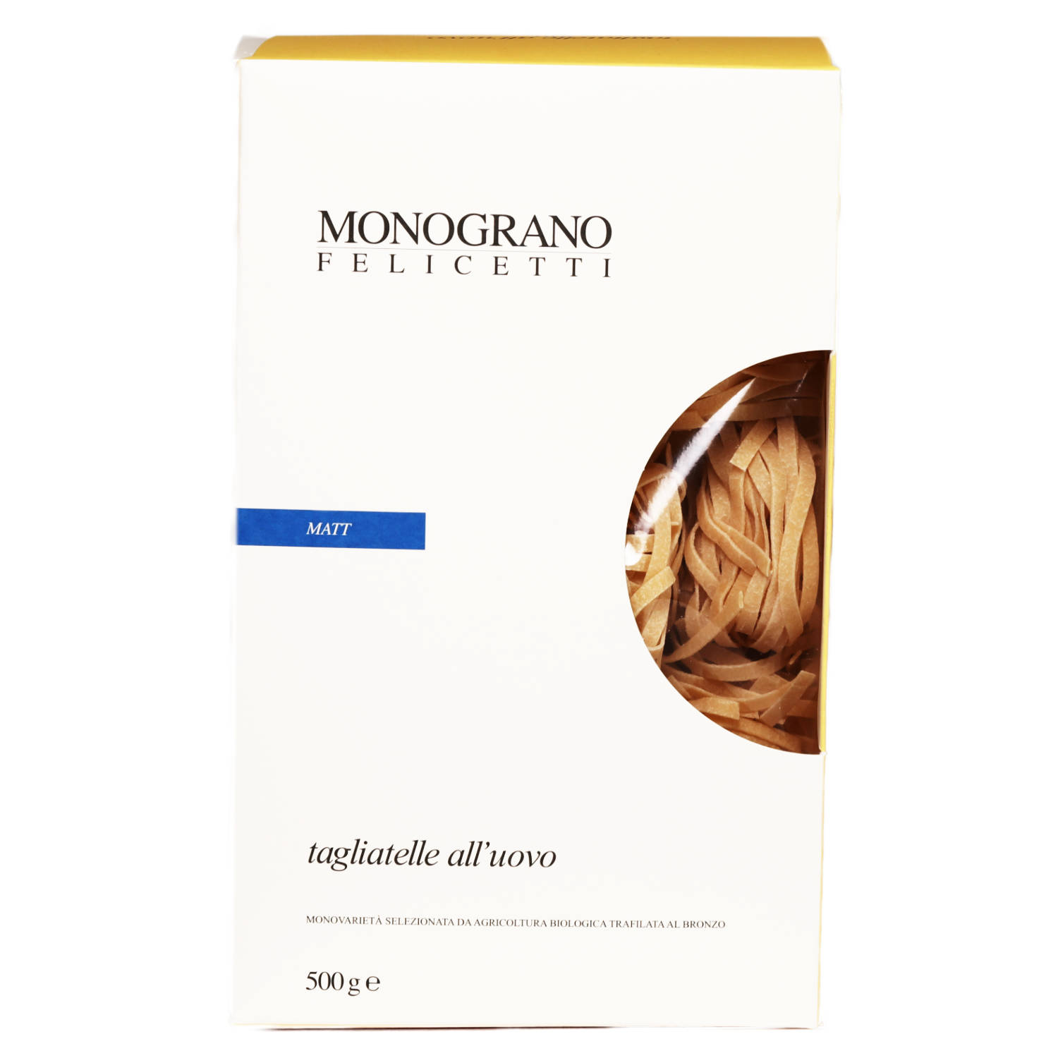 Tagliatelle all'uovo mit Ei Matt Bio