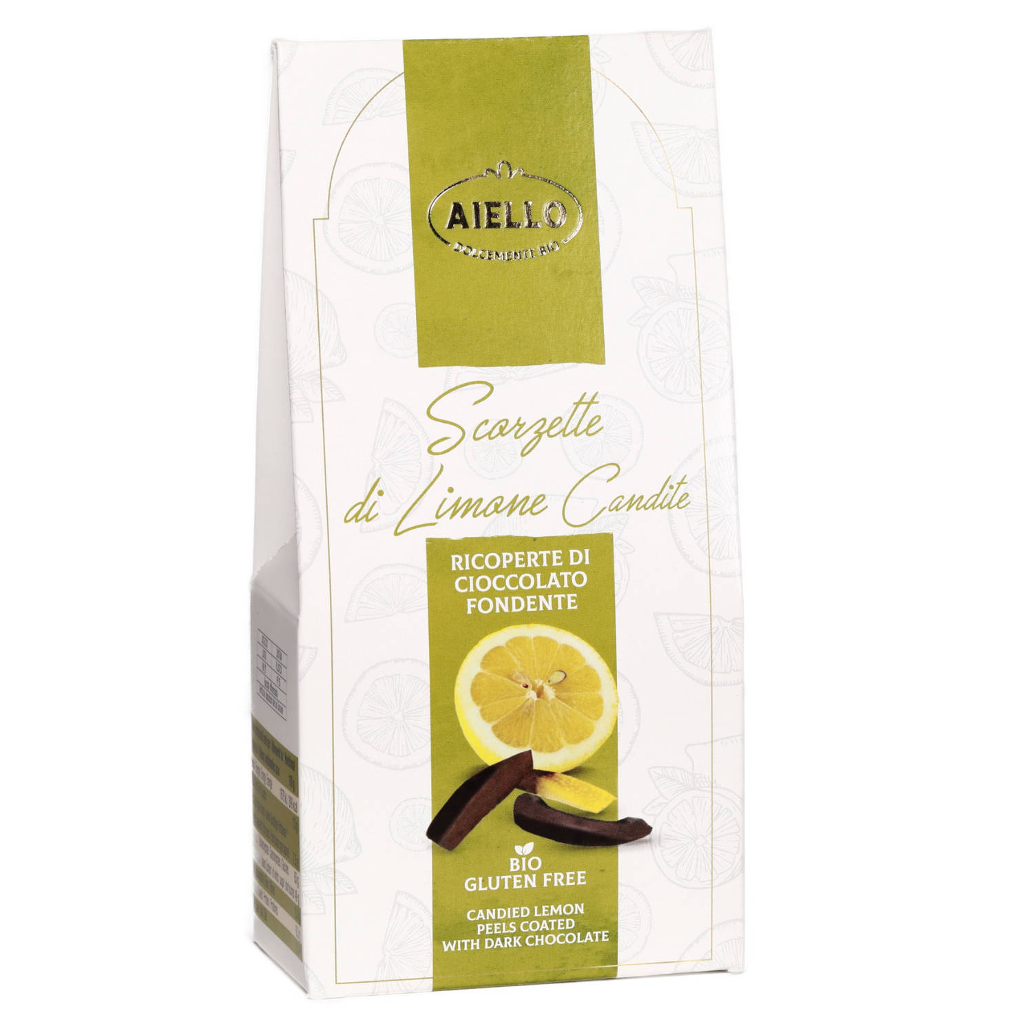 Kandierte Zitronenschalen in Zartbitterschokolade