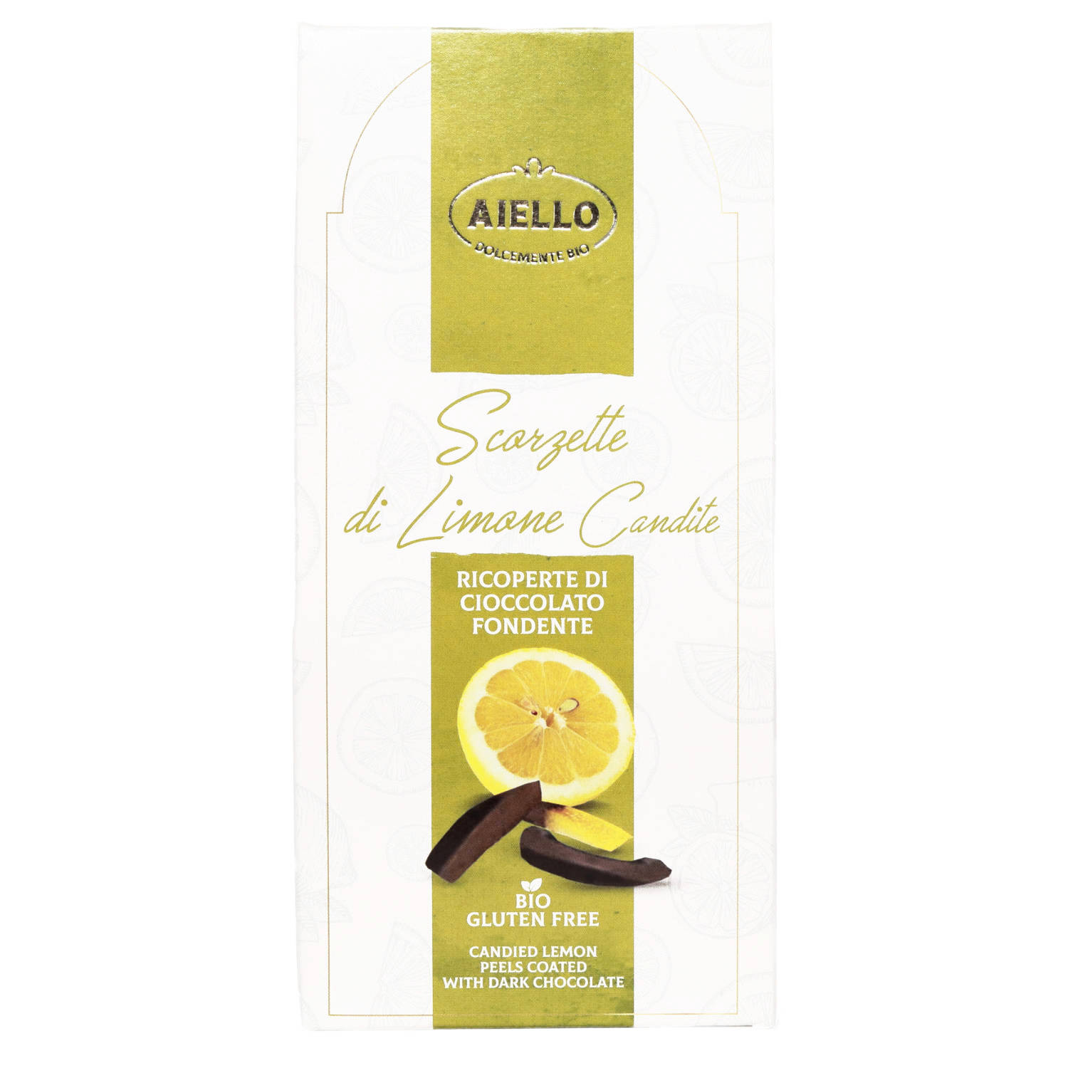 Kandierte Zitronenschalen in Zartbitterschokolade