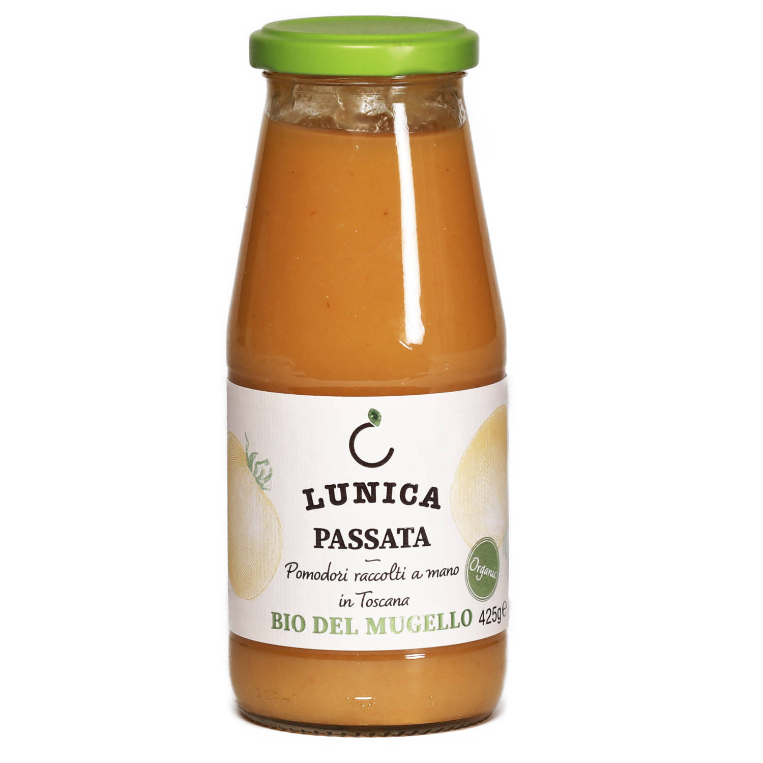 Gelbe Bio-Tomatensauce